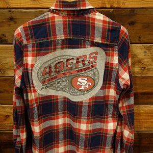 San Francisco 49ers One-of-a-Kind Hollister Custom Unisex Flannel